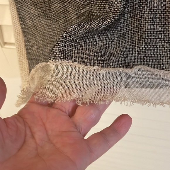 Jaskar Cream Embellished Detailed Black Graphic Asymmetrical Blouse Top Sweater - Picture 15 of 15